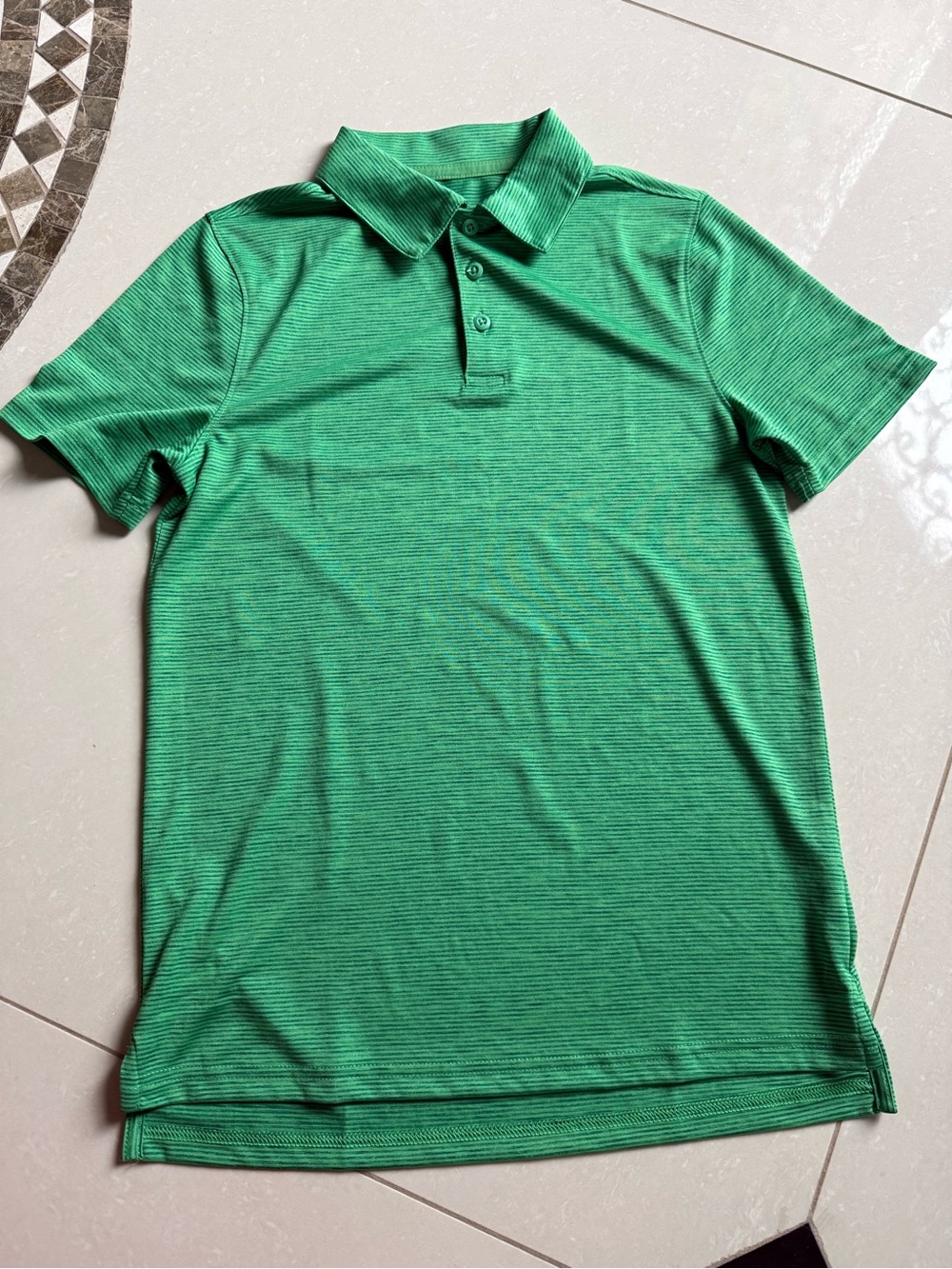 all in motion Green Striped Polo Shirt for Kids